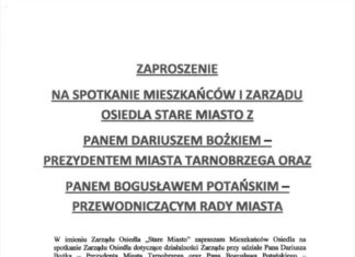 SPOTKANIE MIESZKAŃCÓW OSIEDLA STARE MIASTO W TARNOBRZEGU