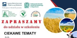 SZKOLENIE DLA ROLNIKÓW