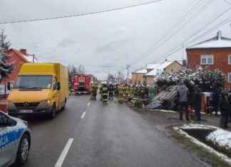 UWAGA! ZDARZENIE DROGOWE W SOKOLNIKACH