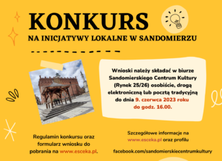 SANDOMIERZ. KONKURS NA INICJATYWY LOKALNE