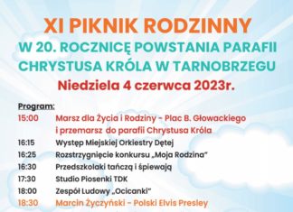 XI PIKNIK RODZINNY PRZY PARAFII CHRYSTUSA KRÓLA W TARNOBRZEGU