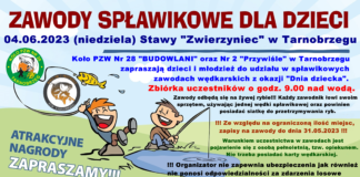 ZAWODY WĘDKARSKIE Z OKAZJI DNIA DZIECKA