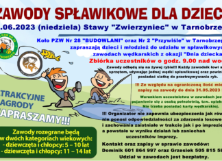 ZAWODY WĘDKARSKIE Z OKAZJI DNIA DZIECKA