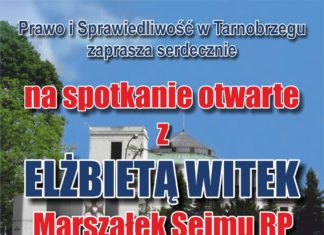 SPOTKANIE OTWARTE Z MARSZAŁEK ELŻBIETĄ WITEK