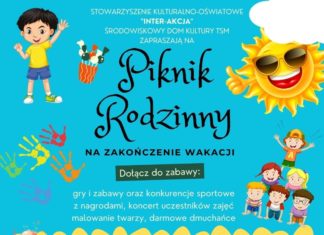 STOWARZYSZENIE INTER-AKCJA ORAZ ŚDK ZAPRASZAJĄ NA PIKNIK RODZINNY