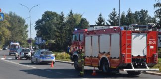 KOLIZJA DROGOWA Z UDZIAŁEM DWÓCH POJAZDÓW