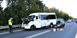 ZDERZENIE TRZECH POJAZDÓW W SIEDLESZCZANACH