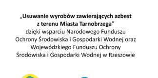 W TYM ROKU Z TERENU TARNOBRZEGA USUNIĘTO PONAD 114 TON AZBESTU