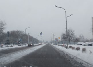 TARNOBRZEG. ZIMOWA AURA NA DROGACH