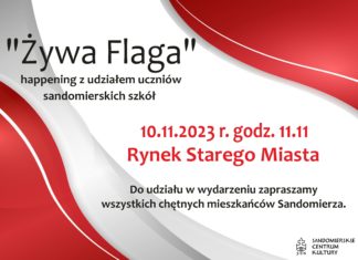 “ŻYWA FLAGA” W SANDOMIERZU