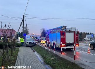 WYPADEK W GORZYCACH. DWIE OSOBY W SZPITALU
