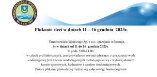 PŁUKANIE SIECI WODOCIĄGOWEJ W TARNOBRZEGU