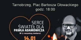 SERCE ŚWIATEŁ DLA PAWŁA ADAMOWICZA