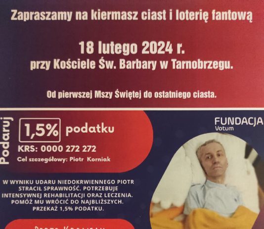 CHARYTATYWNY KIERMASZ CIAST