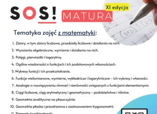 WEŹ UDZIAŁ W PROJEKCIE “SOS MATURA”