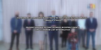 2024.03.04 – KONFERENCJA PRASOWA KANDYDATA NA PREZYDENTA TOMASZA STRÓŻA