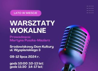 WARSZTATY WOKALNE W ŚRODOWISKOWYM DOMU KULTURY. TRWAJĄ ZAPISY