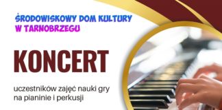 ŚRODOWISKOWY DOM KULTURY ZAPRASZA NA KONCERT UCZESTNIKÓW ZAJĘĆ GRY NA PERKUSJI I PIANINIE