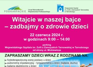 “WITAJCIE W NASZEJ BAJCE – ZADBAJMY O ZDROWIE DZIECI” W TARNOBRZEGU