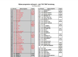 NOWE PROGRAMY I NOWY PLAN KANAŁOWY W SIECI TSK TSM