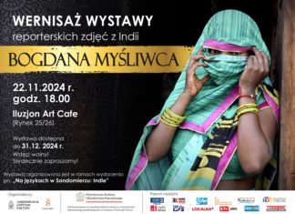 WYSTAWA ZDJĘĆ Z INDII BOGDANA MYŚLIWCA W ILUZJON ART CAFE W SANDOMIERZU