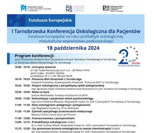 I TARNOBRZESKA KONFERENCJA ONKOLOGICZNA DLA PACJENTÓW