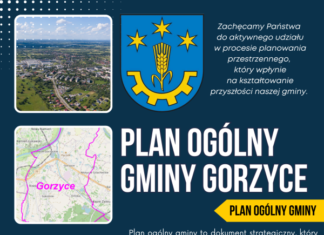 PLAN OGÓLNY GMINY GORZYCE. MOŻNA SKŁADAĆ WNIOSKI