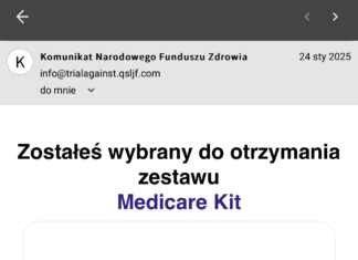 FAŁSZYWE WIADOMOŚCI MAILOWE. APTECZKA ZA 8 ZŁOTYCH MOŻE KOSZTOWAĆ UTRATĘ DANYCH I PIENIĘDZY