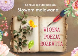 WIOSNA POEZJĄ ROZKWITA – KONKURS RECYTATORSKI