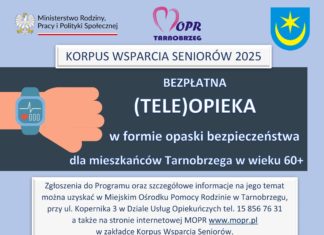 MOPR ZAPRASZA DO PROGRAMU “KORPUS WSPARCIA SENIORA”