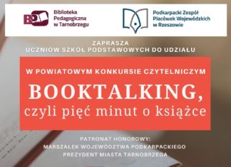 BOOKTALKING, CZYLI 5 MINUT O KSIĄŻCE. KONKURS DLA MIŁOŚNIKÓW CZYTANIA