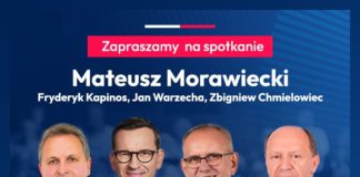 SPOTKANIE Z BYŁYM PREMIEREM MATEUSZEM MORAWIECKIM ODWOŁANE