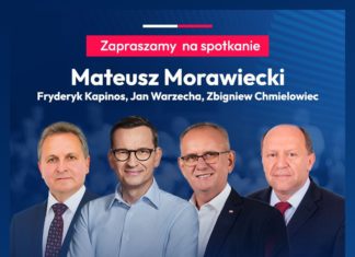 SPOTKANIE Z BYŁYM PREMIEREM MATEUSZEM MORAWIECKIM ODWOŁANE