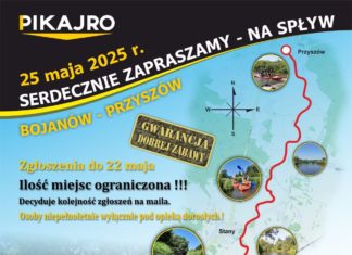 PIKAJRO ZAPRASZA NA SPŁYW RZEKĄ ŁĘG