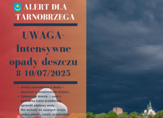 NADCHODZĄCE ZAGROŻENIA POGODOWE: 8-10.07.2025