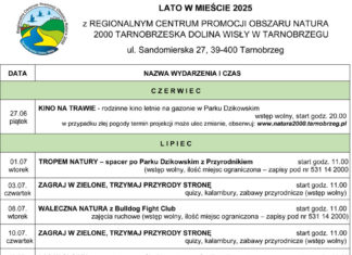 LATO W MIEŚCIE – TARNOBRZESKIE CENTRUM NATURA ZAPRASZA