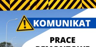 UWAGA! PRACE NA WIADUKCIE