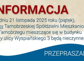 INFORMACJA – KASY TSM W TARNOBRZEGU