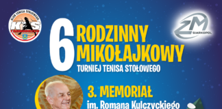 6. MIKOŁAJKOWY RODZINNY TURNIEJ TENISA STOŁOWEGO