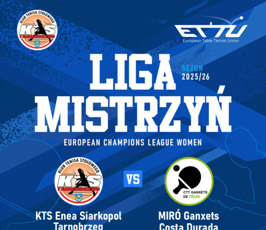 2 KOLEJKA LIGI MISTRZYŃ W TENISIE STOŁOWYM