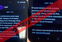 NOWY TYP OSZUSTWA – PRZESTĘPCY PODSZYWAJĄ SIĘ POD POLICJANTÓW CBŚP