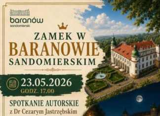 SPOTKANIE AUTORSKIE Z DR CEZARYM JASTRZĘBSKIM W ZAMKU W BARANOWIE SANDOMIERSKIM