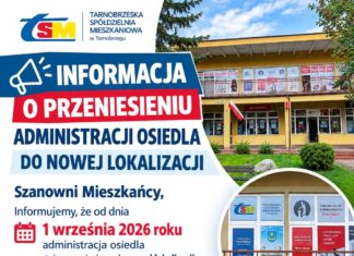 ZMIANA LOKALIZACJI ADMINISTRACJI OSIEDLA PRZYWIŚLE – MŁODYCH