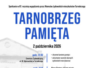 “TARNOBRZEG PAMIĘTA” – OBCHODY 87. ROCZNICY WYPĘDZENIA ŻYDOWSKICH MIESZKAŃCÓW TARNOBRZEGA